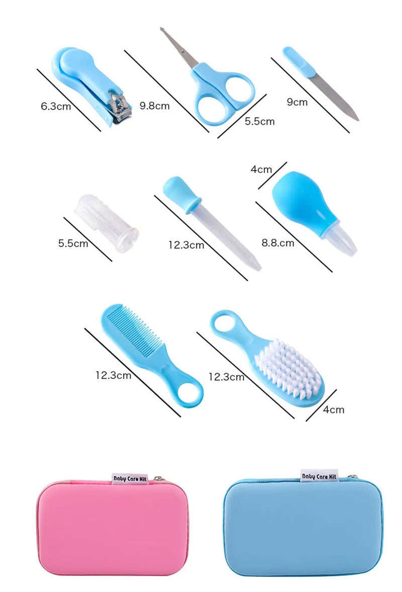 TinyTouch: Complete Baby Care Kit - 8 Essential Pieces for Newborn Health & Grooming